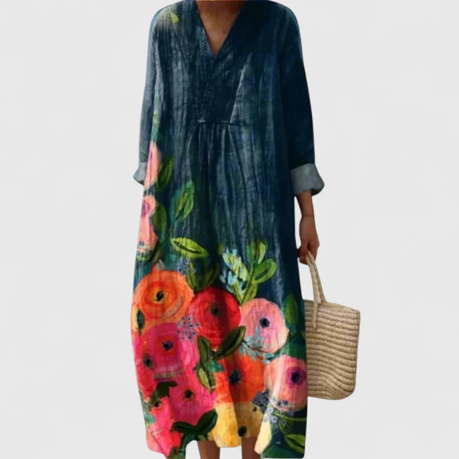 Olivia – Elegant Maxi Dress for Effortless Artistic Style