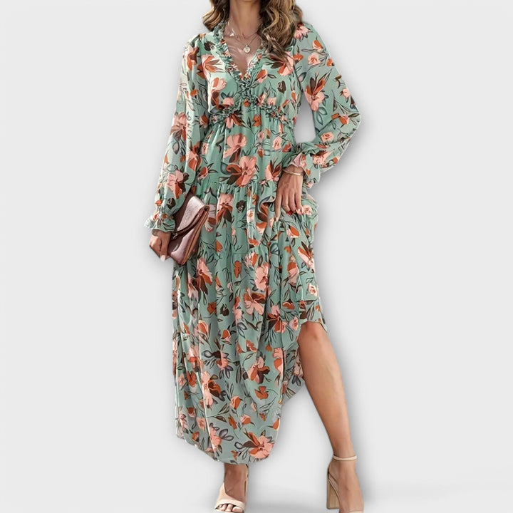 Isabella – Elegant Floral Maxi Dress for Effortless Grace