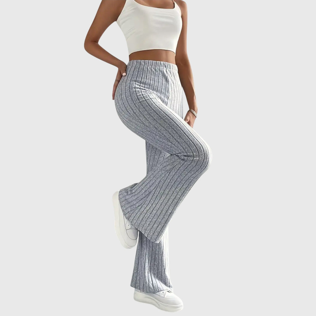 Rachel - Ribbed Flare Pants for Effortless Confidence