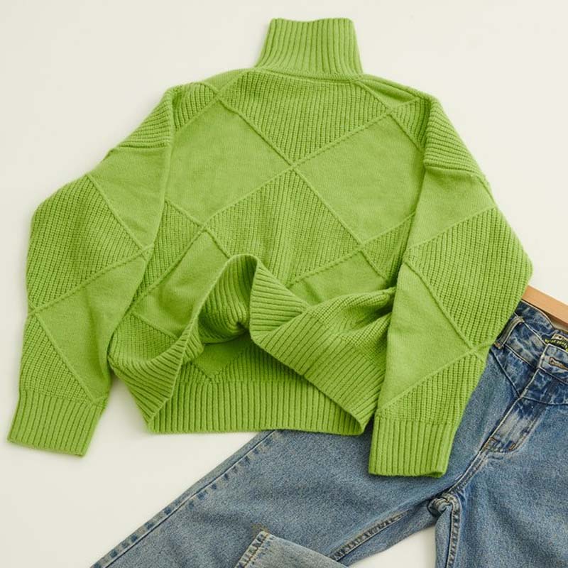 Denise - Textured Turtleneck Sweater for Effortless Warmth