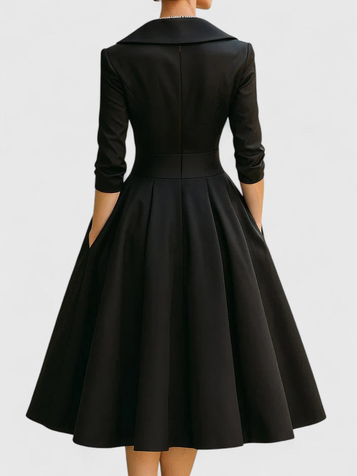 Josephine – Elegant Midi Dress for Timeless Sophistication