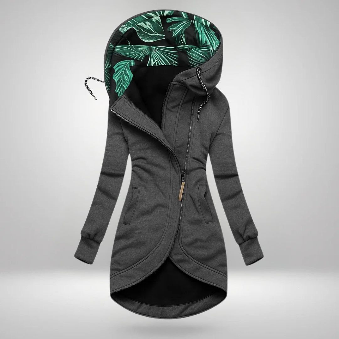 Kayla - Elegant Hooded Winter Coat for Effortless Warmth