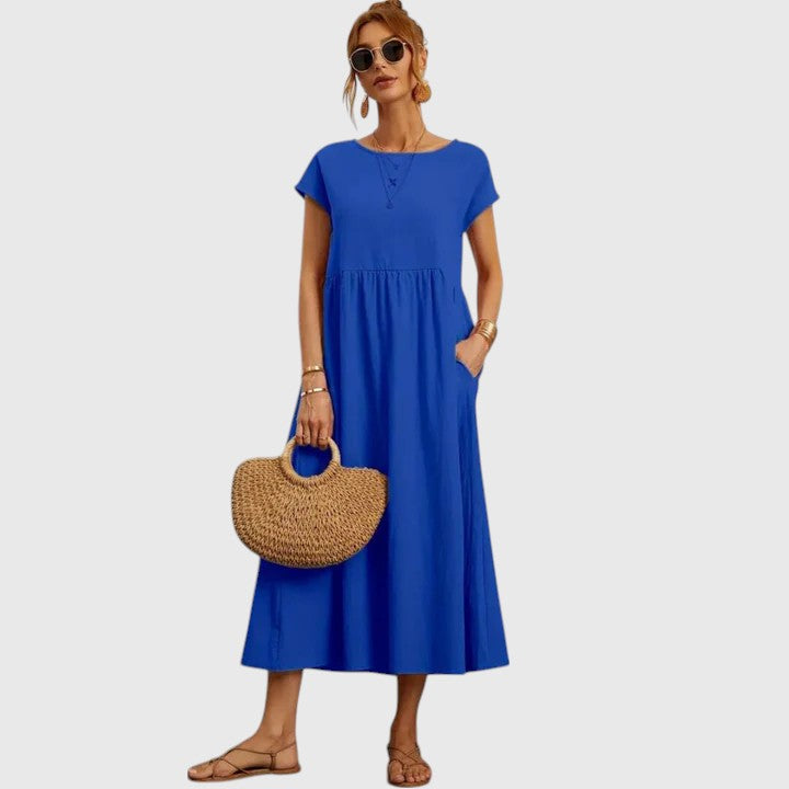 Violet – Comfortable Midi Dress for Effortless Everyday Chic