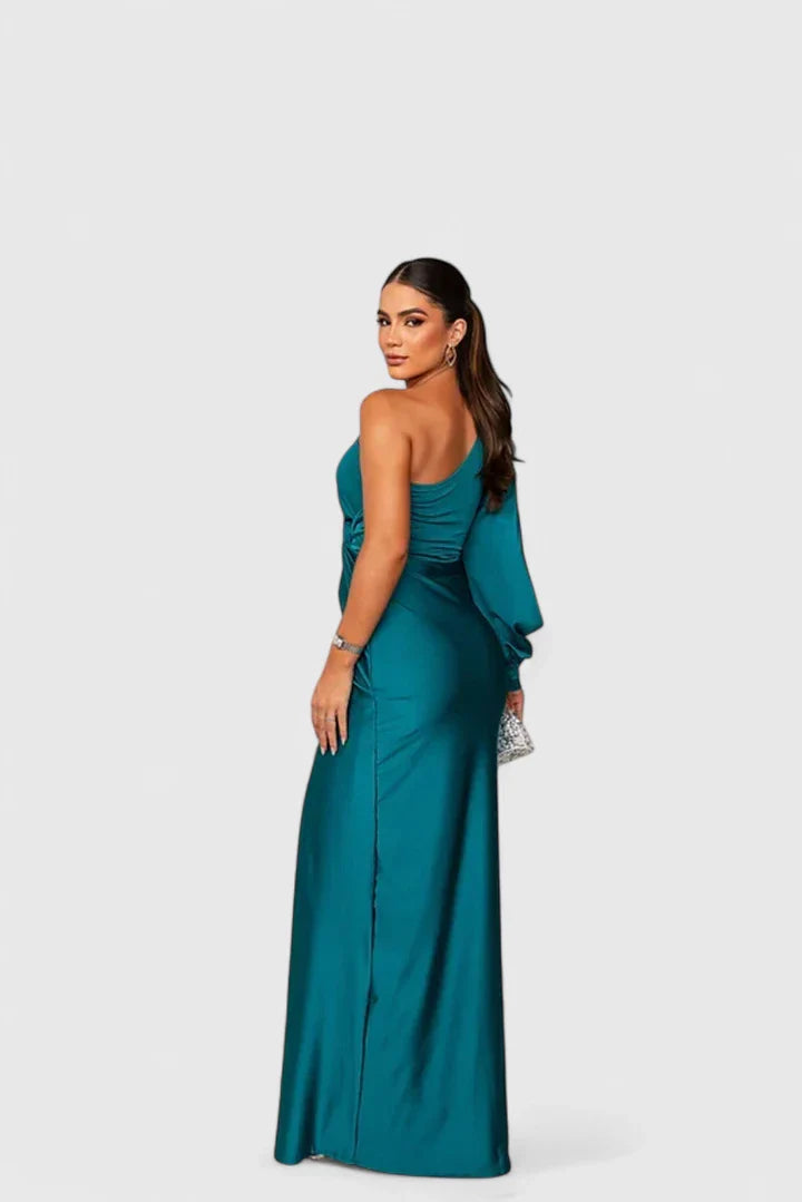 Hannah – Elegant One-Shoulder Maxi Dress for Unforgettable Evenings
