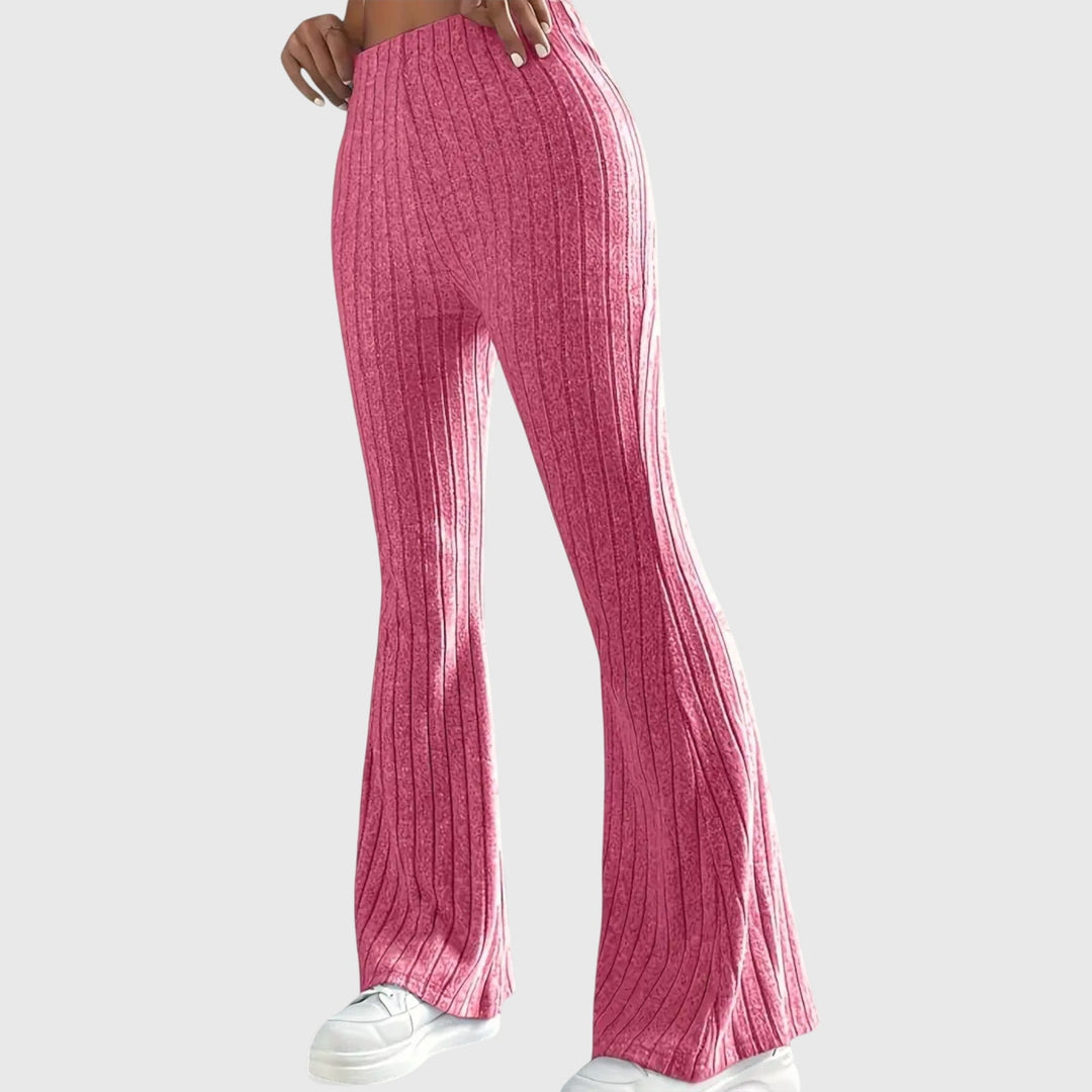Rachel - Ribbed Flare Pants for Effortless Confidence