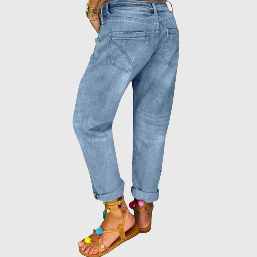 Janine - Relaxed Button-Up Jeans for Effortless Cool