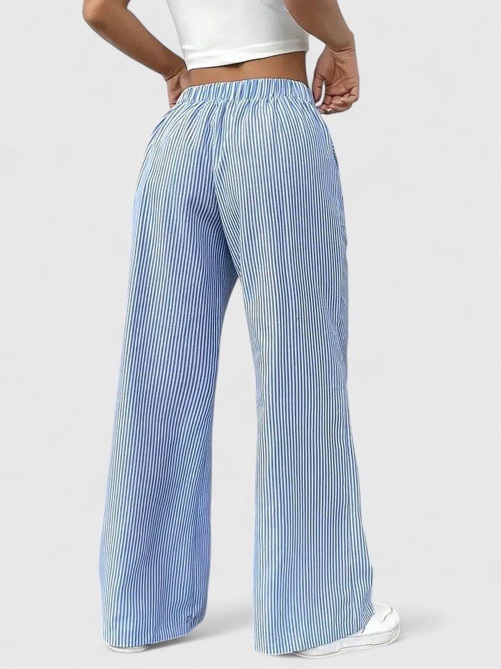 Tate - Drawstring Wide Pants for Laid-Back Sophistication