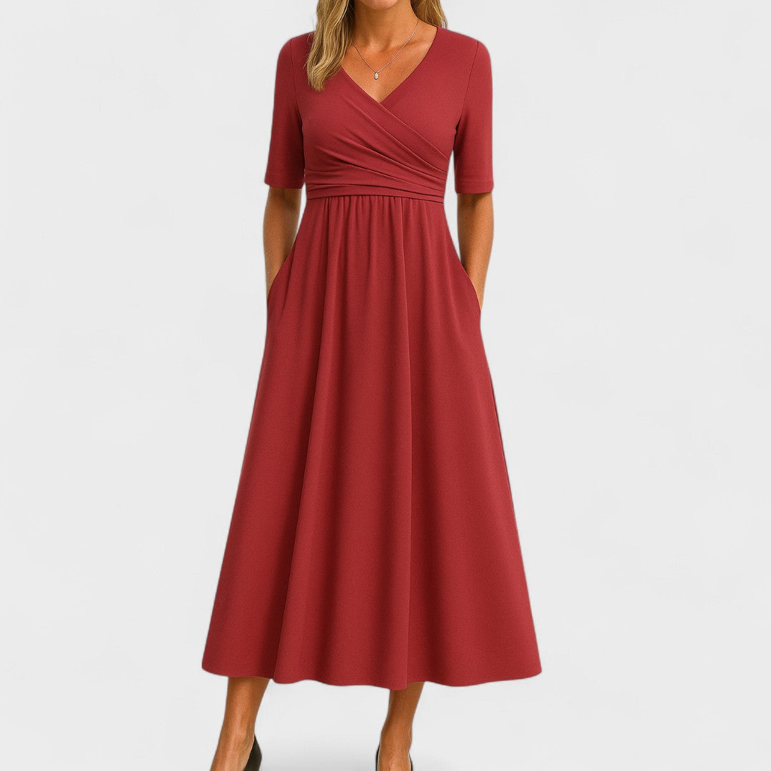 Margaret – Elegant Midi Dress for Effortless Everyday Sophistication