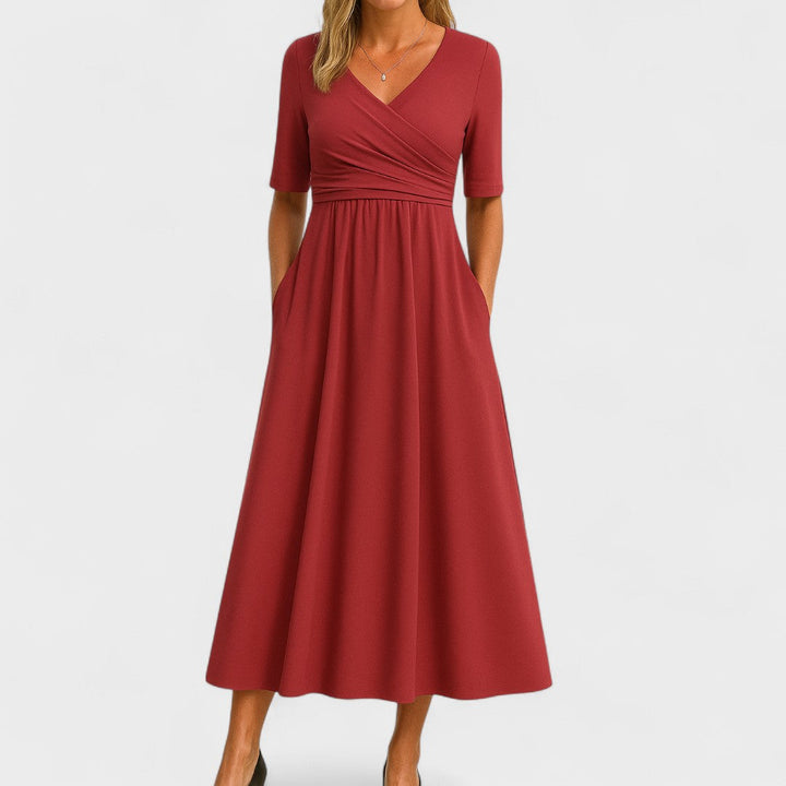 Margaret – Elegant Midi Dress for Effortless Everyday Sophistication