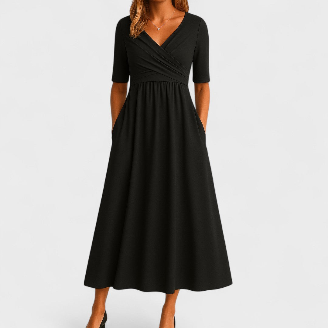 Margaret – Elegant Midi Dress for Effortless Everyday Sophistication