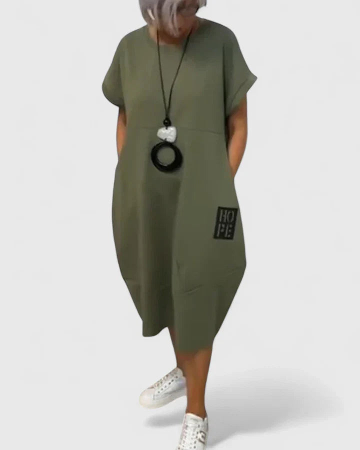 Alice – Comfortable Midi Dress for Effortless Everyday Ease