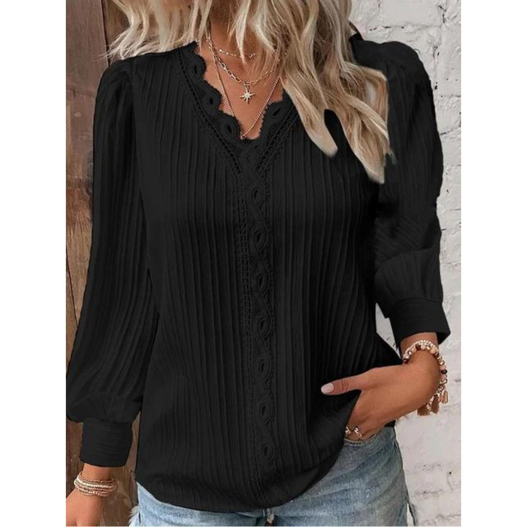 Camillia - Pintuck Blouse for Timeless Everyday Elegance