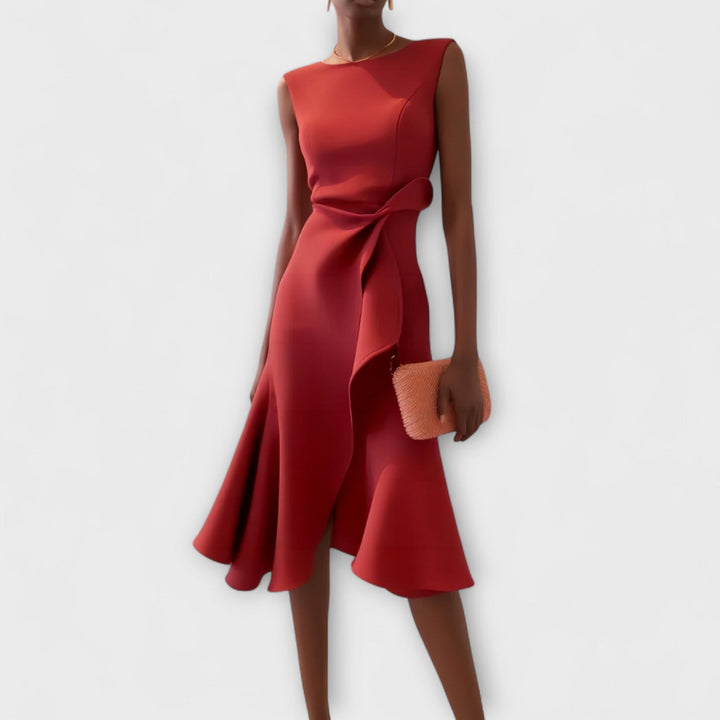 Elizabeth – Sophisticated Midi Dress for Effortless Elegance