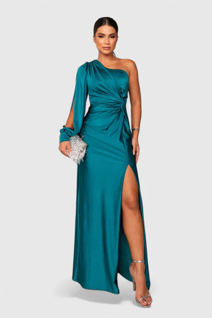Hannah – Elegant One-Shoulder Maxi Dress for Unforgettable Evenings