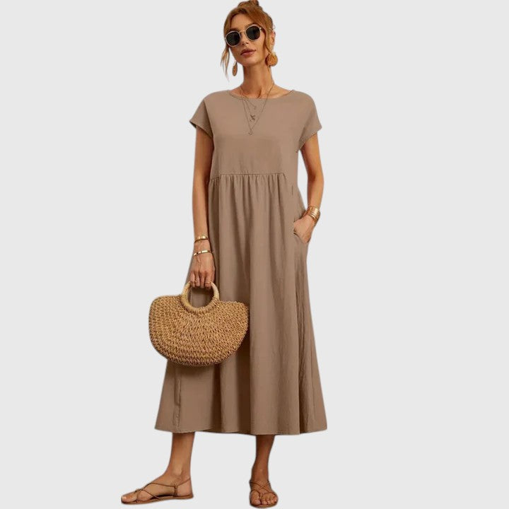 Violet – Comfortable Midi Dress for Effortless Everyday Chic