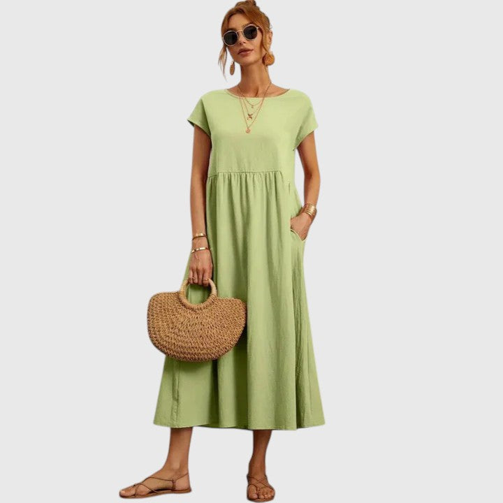 Violet – Comfortable Midi Dress for Effortless Everyday Chic