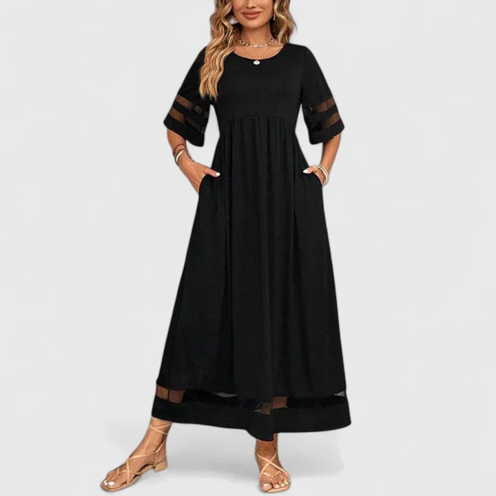 Claire – Elegant Midi Dress for Effortless Refinement