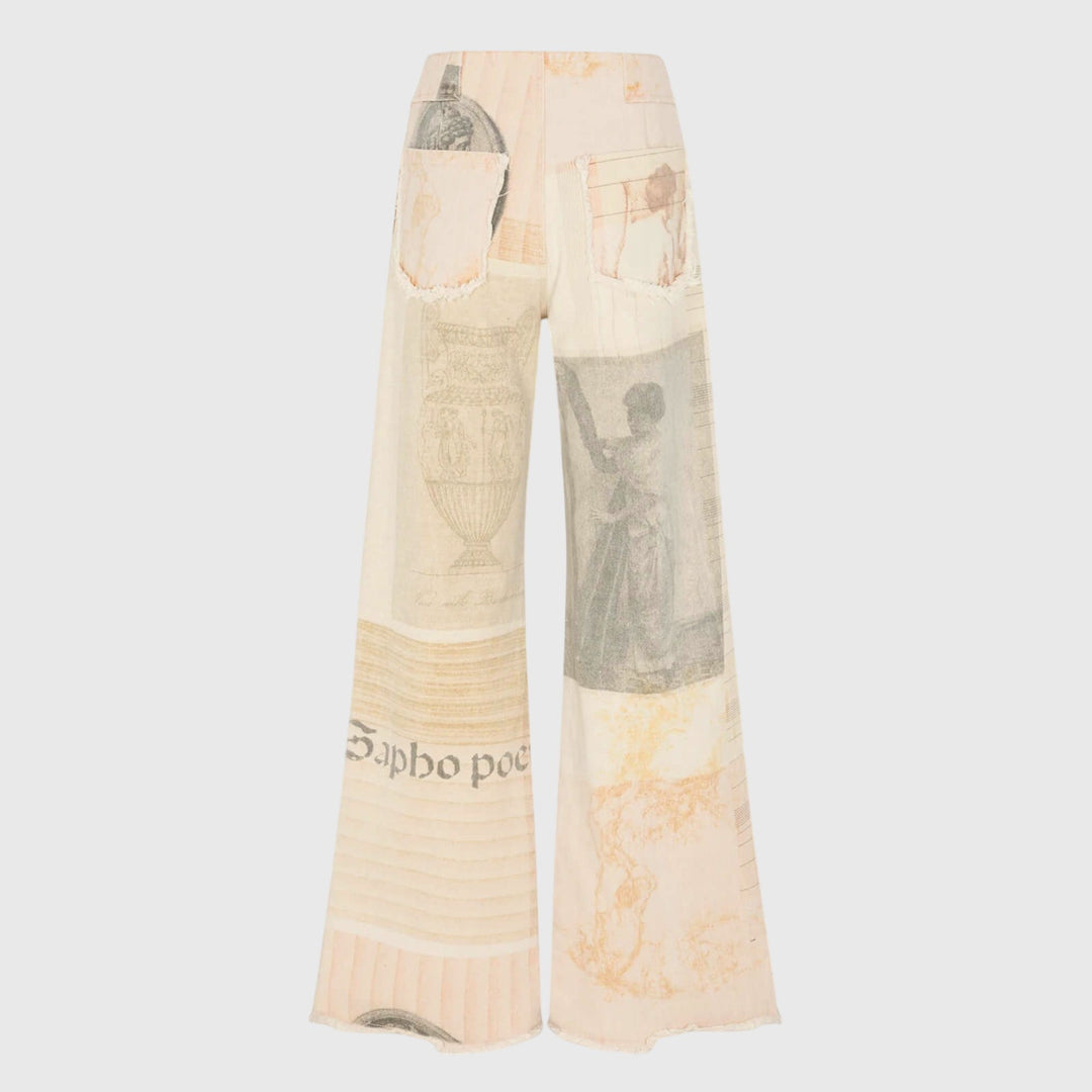Venus - Artistic Wide-Leg Jeans for Effortless Edge