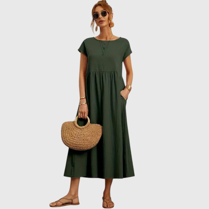 Violet – Comfortable Midi Dress for Effortless Everyday Chic