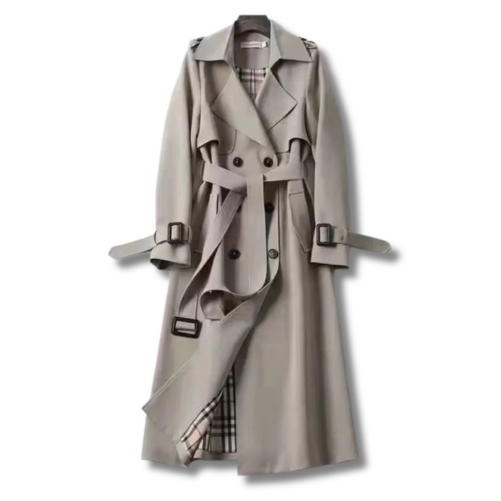 Nina – Timeless Double-Breasted Trench Coat for Effortless Sophistication