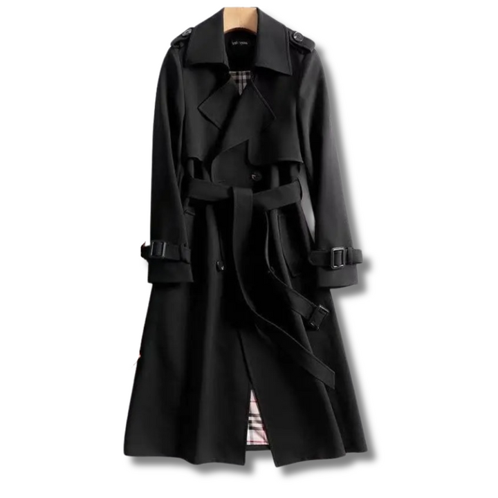 Nina – Timeless Double-Breasted Trench Coat for Effortless Sophistication