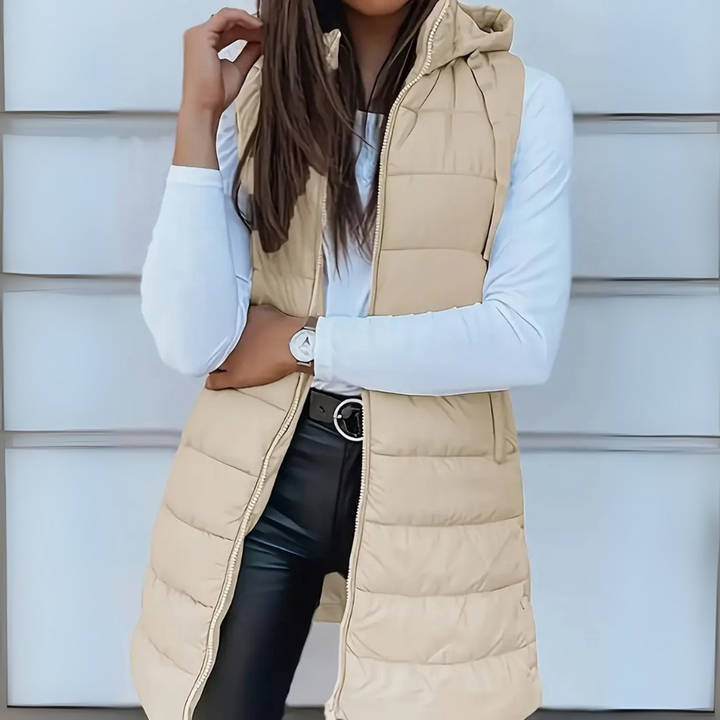 Caisley - Lightweight Hooded Puffer Vest for Effortless Warmth