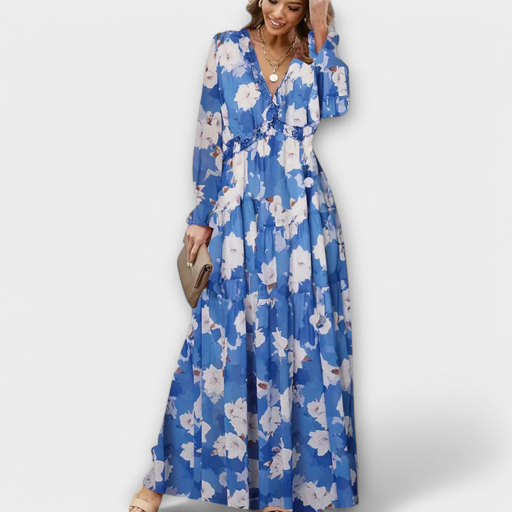 Isabella – Elegant Floral Maxi Dress for Effortless Grace