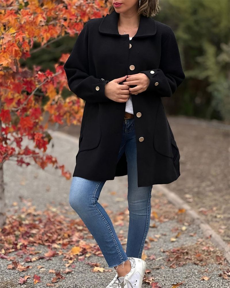 Janice - Sophisticated Long Jacket for Effortless Elegance