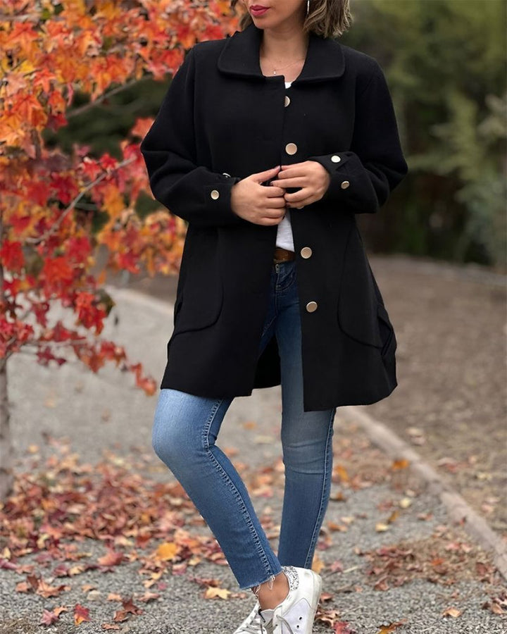 Janice - Sophisticated Long Jacket for Effortless Elegance