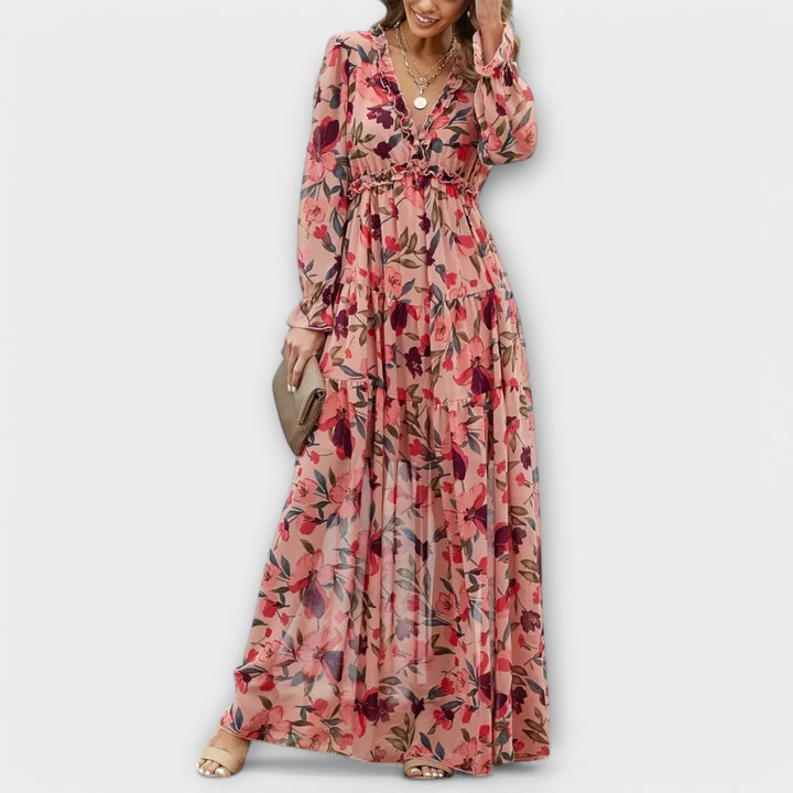 Isabella – Elegant Floral Maxi Dress for Effortless Grace