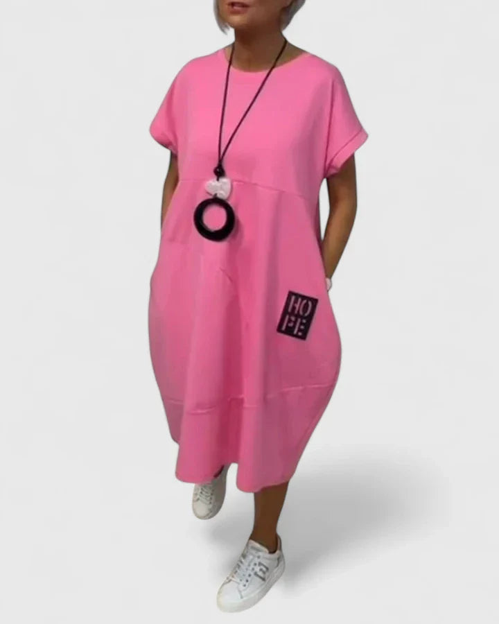 Alice – Comfortable Midi Dress for Effortless Everyday Ease