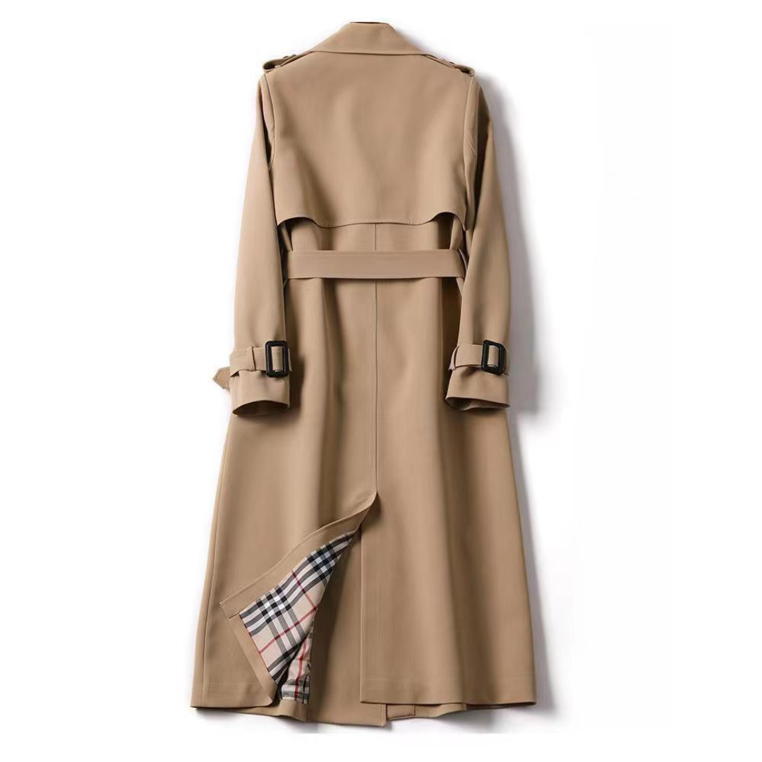 Nina – Timeless Double-Breasted Trench Coat for Effortless Sophistication