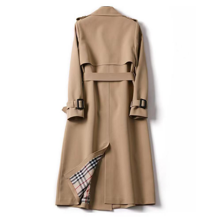 Nina – Timeless Double-Breasted Trench Coat for Effortless Sophistication