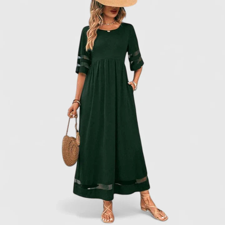 Claire – Elegant Midi Dress for Effortless Refinement