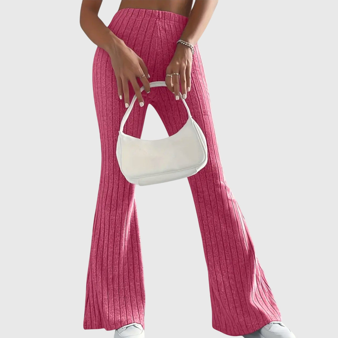Rachel - Ribbed Flare Pants for Effortless Confidence