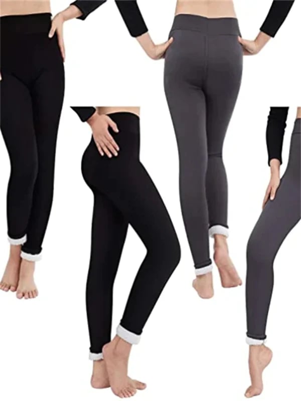Ivy - High-Waisted Fleece-lined Leggings for Warm Embrace