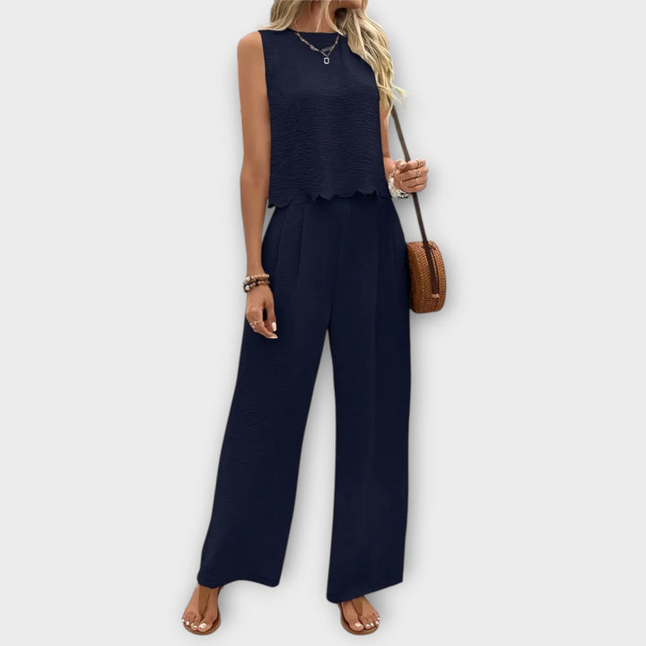 Leah - Effortless Luxe Two-Piece Set for Modern Simplicity