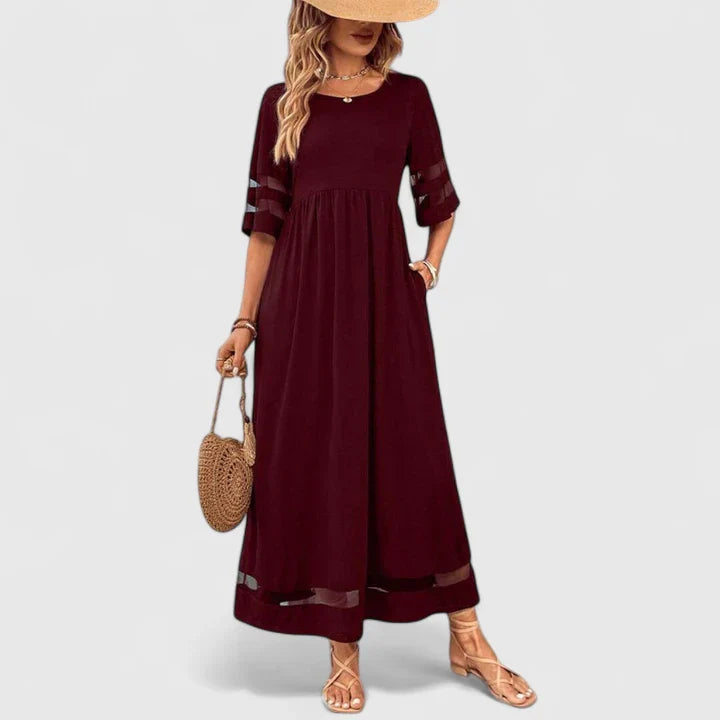 Claire – Elegant Midi Dress for Effortless Refinement