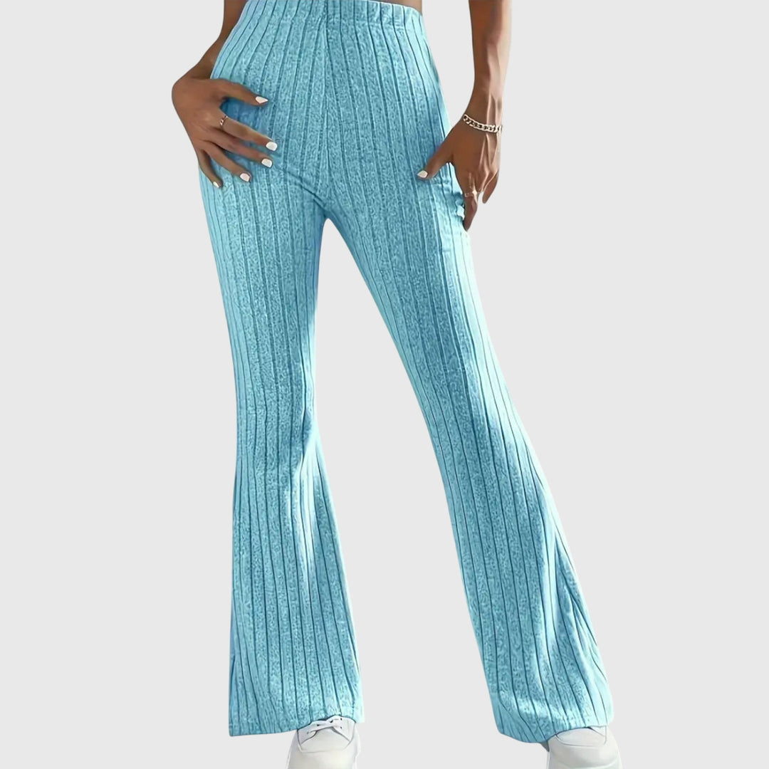 Rachel - Ribbed Flare Pants for Effortless Confidence