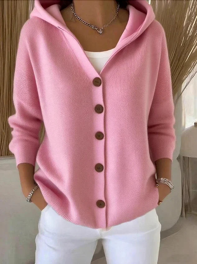 ZOÉ - SOFT HOODED CARDIGAN FOR EFFORTLESS EVERYDAY EASE