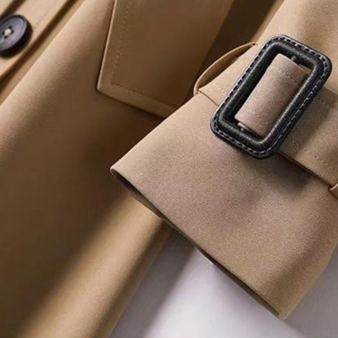 Nina – Timeless Double-Breasted Trench Coat for Effortless Sophistication