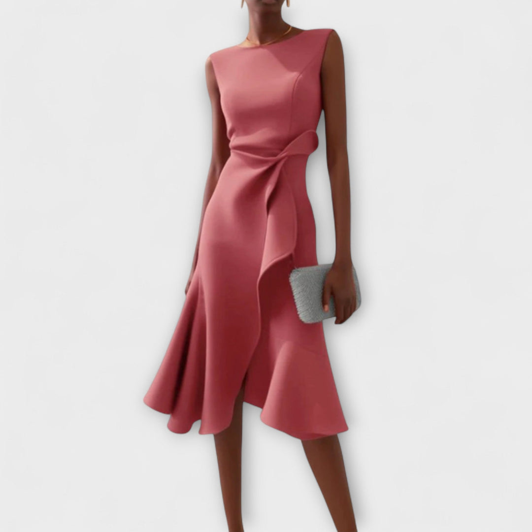 Elizabeth – Sophisticated Midi Dress for Effortless Elegance
