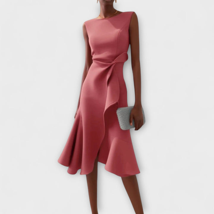 Elizabeth – Sophisticated Midi Dress for Effortless Elegance