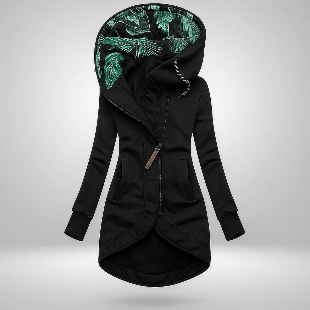 Kayla - Elegant Hooded Winter Coat for Effortless Warmth