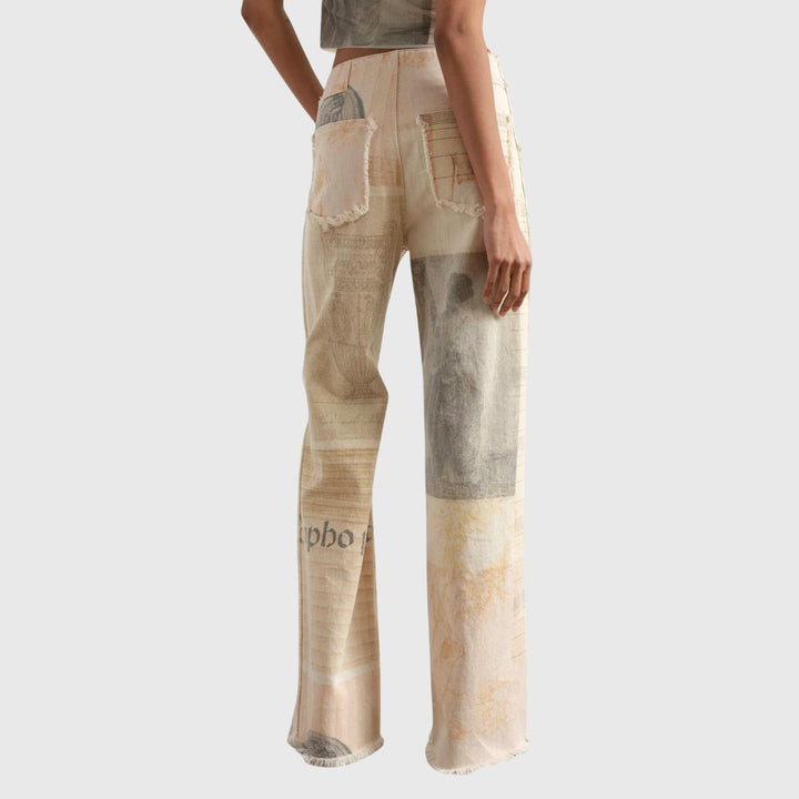 Venus - Artistic Wide-Leg Jeans for Effortless Edge