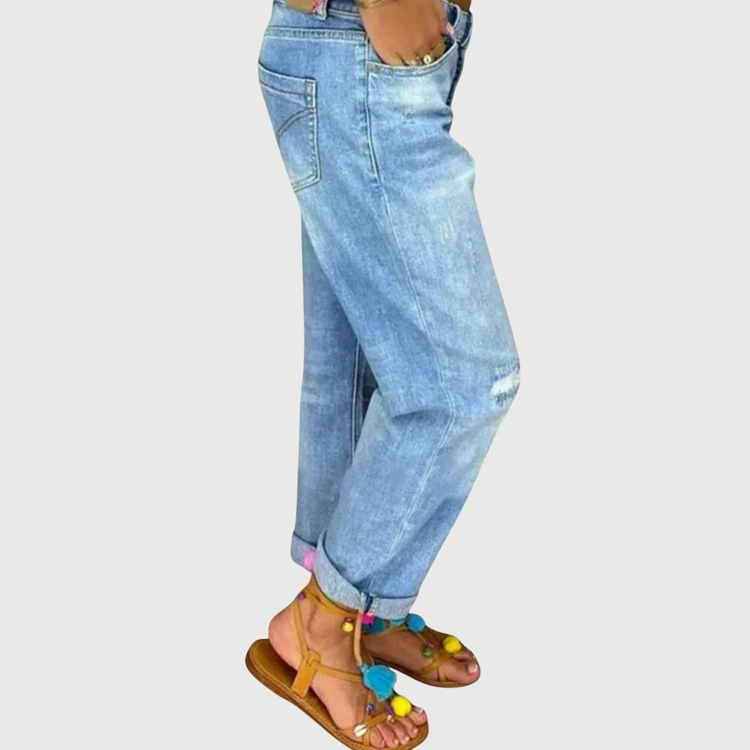 Janine - Relaxed Button-Up Jeans for Effortless Cool