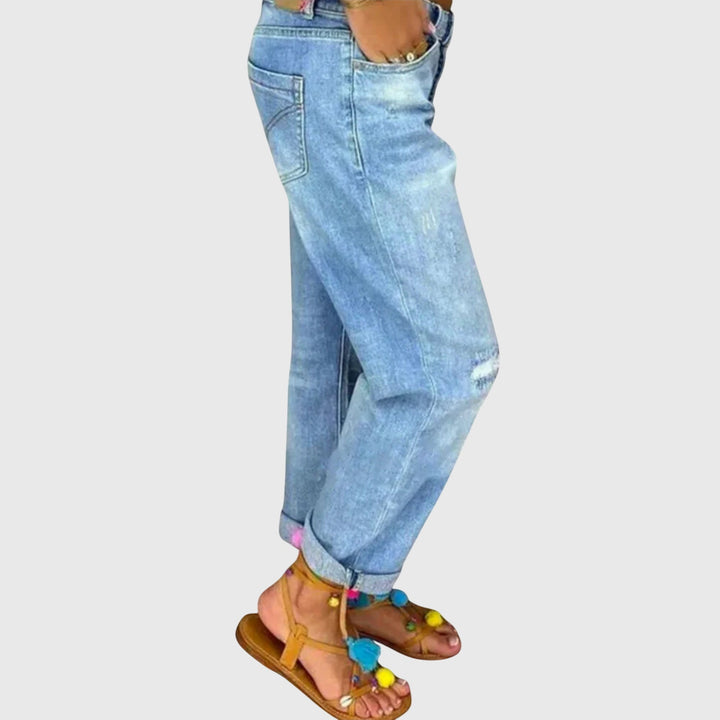 Janine - Relaxed Button-Up Jeans for Effortless Cool