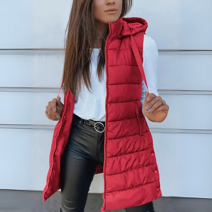 Caisley - Lightweight Hooded Puffer Vest for Effortless Warmth