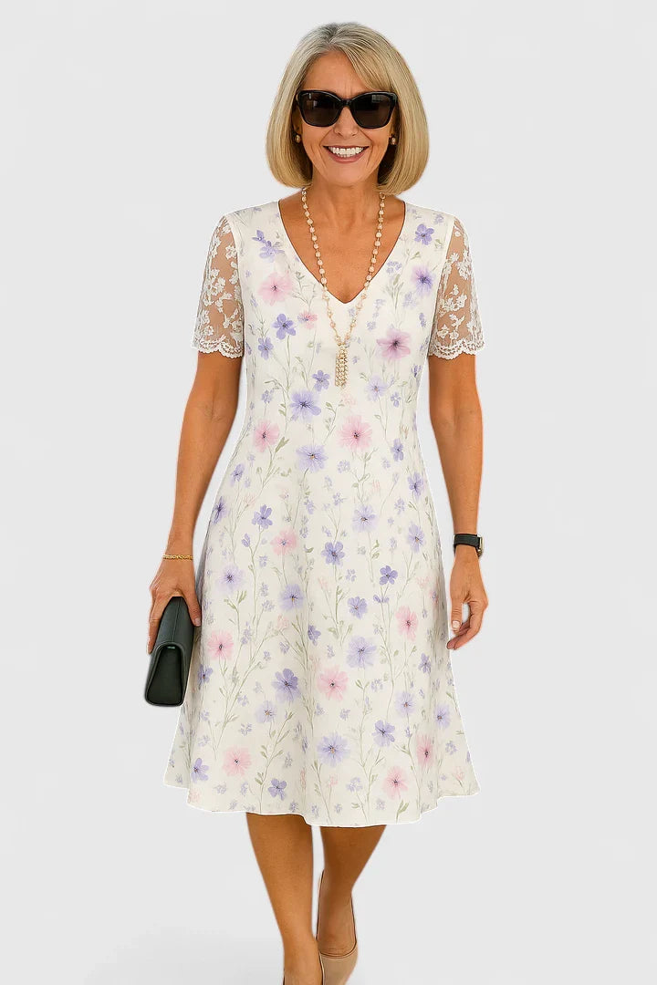 Eleanor – Elegant Midi Dress for Timeless Grace