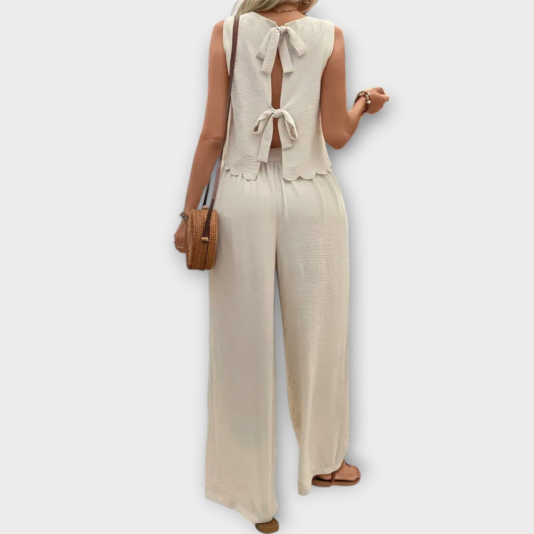 Leah - Effortless Luxe Two-Piece Set for Modern Simplicity